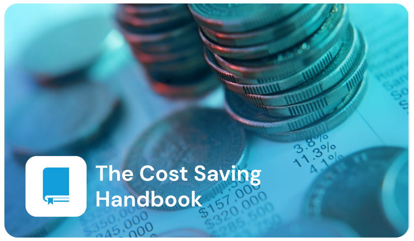 Cover image of the Cost Saving Handbook eBook for procurement and supplier cost optimization