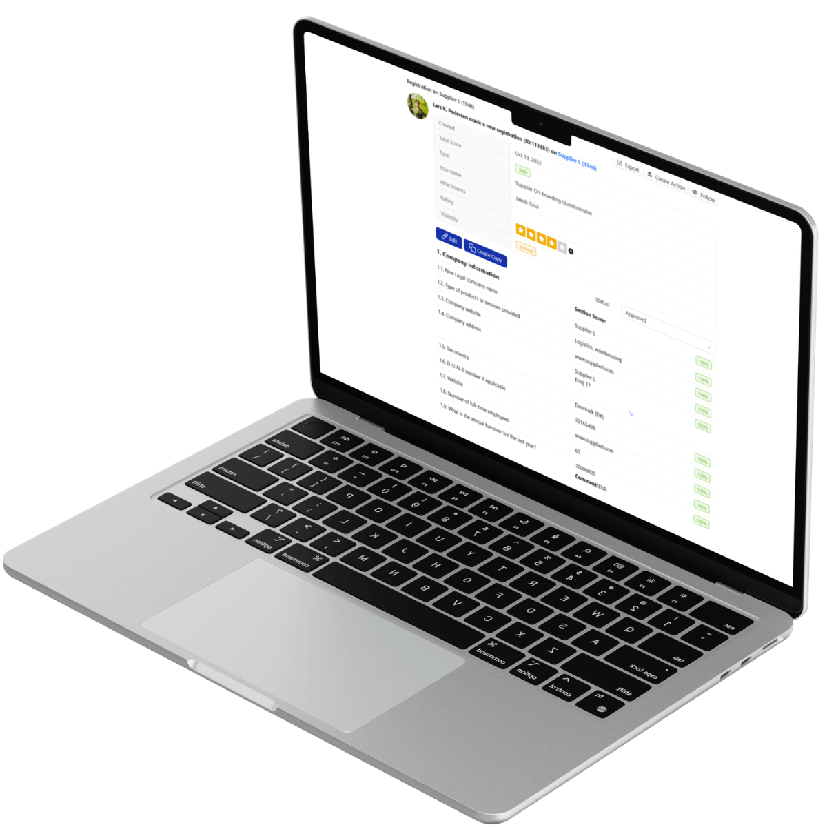 leanlinking SRM makes supplier onboarding easy