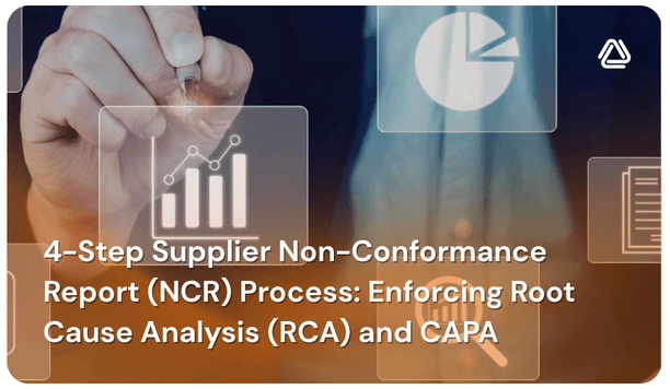 supplier non-conformance report NCR process with root cause analysis and CAPA workflow