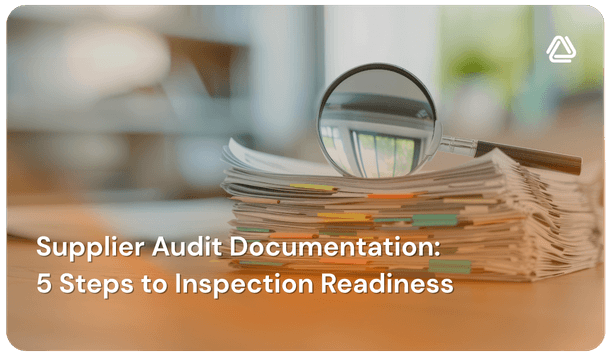 Supplier audit documentation thumbnail representing supplier compliance, audit readiness, and inspection preparation